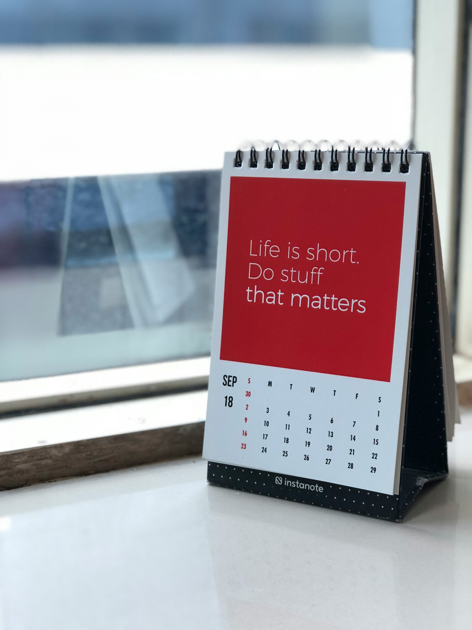 Spruch Spruch "Life is short. Do stuff that matters."